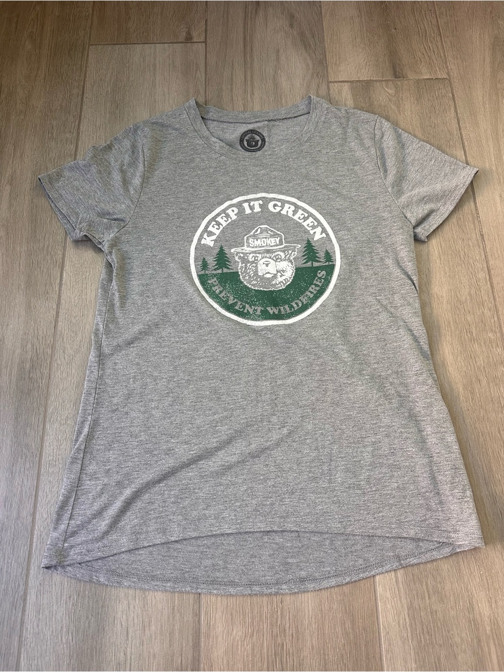 "Keep It Green" Gray Graphic Tee - Women